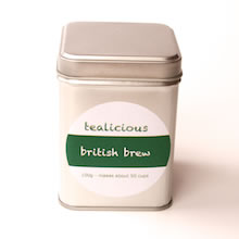 british brew Caddie loose leaf tea Tealicious